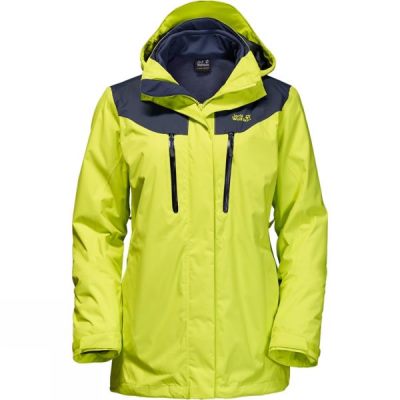 Chaquetas Jack Wolfskin Jasper 3-in-1 Mujer Verde - Chile TIG637259